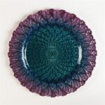 Wholesale glass charger plate PZ-043 product photo